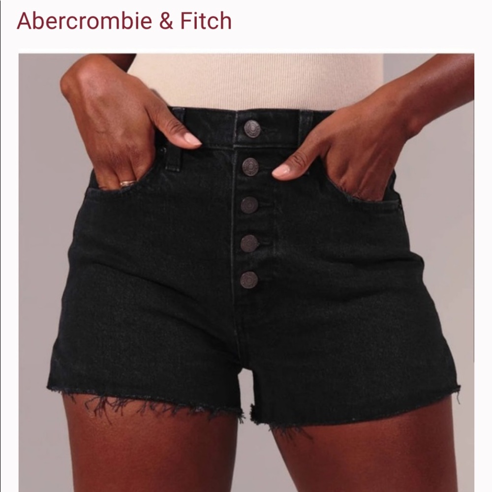 Abercrombie Curve Love High Rise Mom Shorts